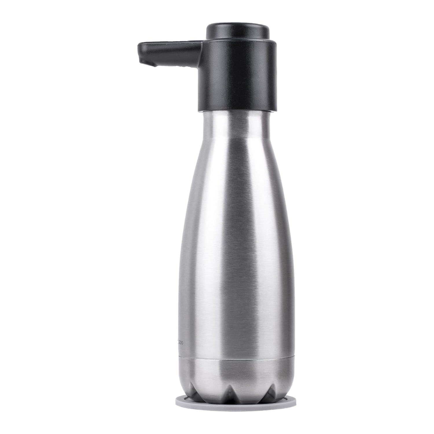 Square white background image of FEEGOO FG1001 stainless steel soap dispenser.